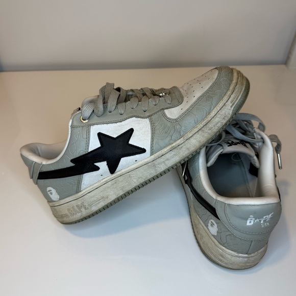Bape Sta Low Grey Black - Picture 8 of 8
